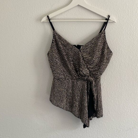 Parker Belinda Sequined Asymmetrical Top - Picture 2 of 5